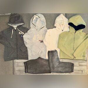 Abercrombie & Fitch Vintage Y2K lot of 4 sweatshirts & 1 sweatpants size SM/Med